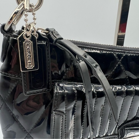Coach Liquid Glass Poppy Bag in Black Quilted - 18671 - Picture 3 of 13